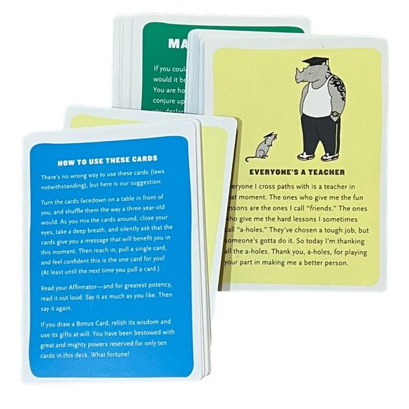 Affirmators! Affirmation Card Deck by KnockKnock - Picture 3 of 4